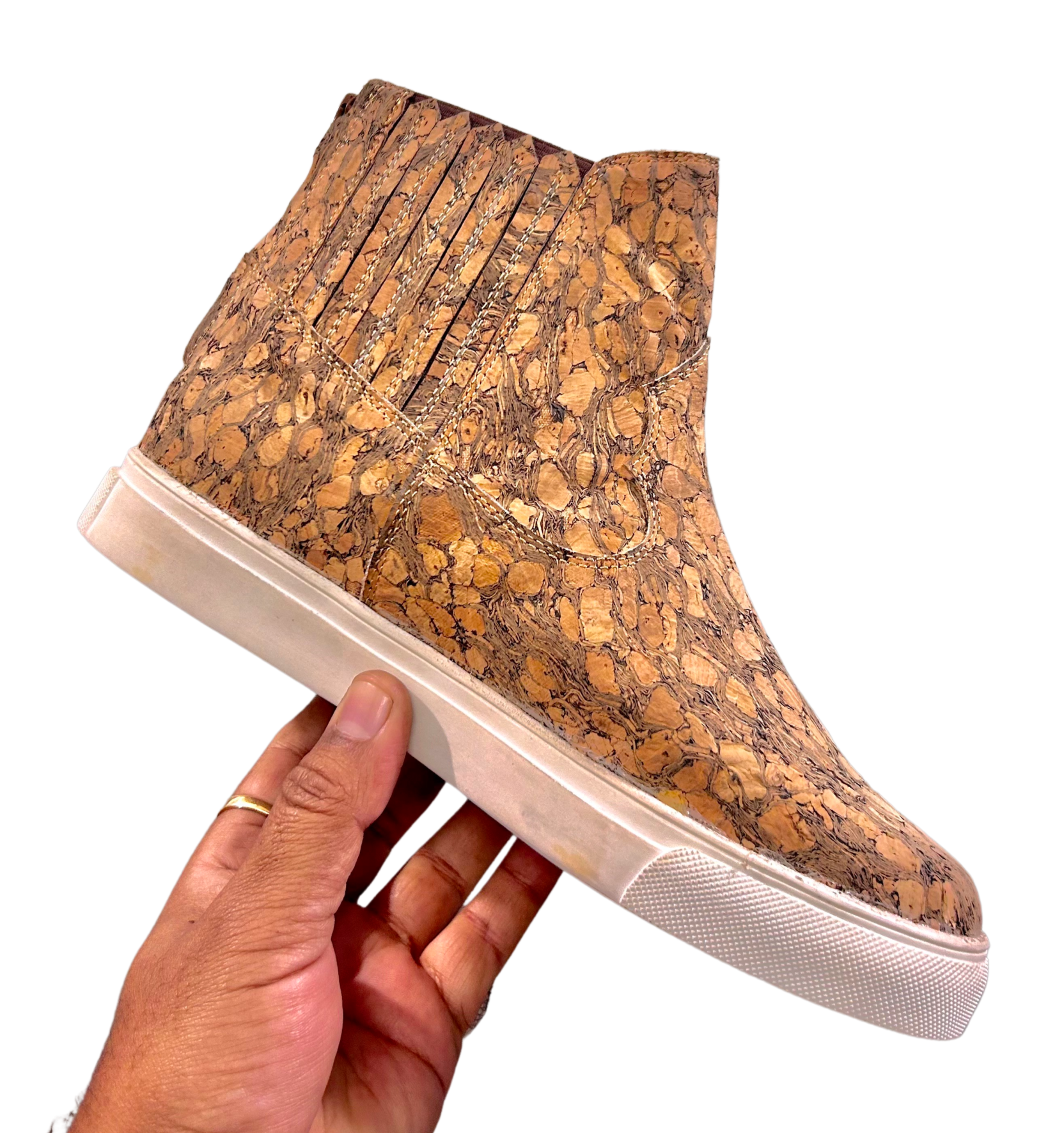 Cork Leather Sneaker By Kapas Paduka
